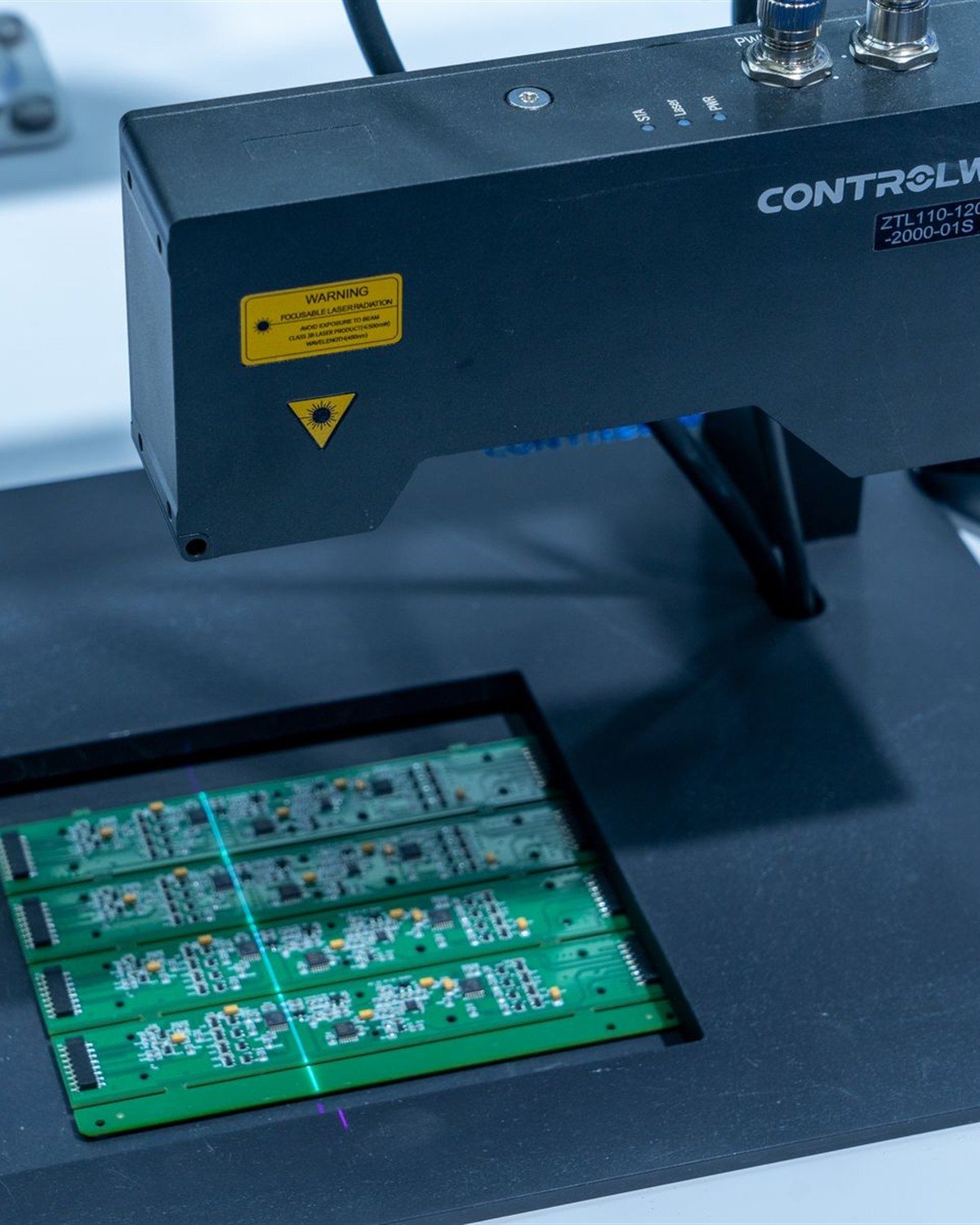 Inspection equipment scanning assembled circuit boards